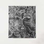 ポートレートトリップ(幻覚体験)のようなタペストリー タペストリー (正面)