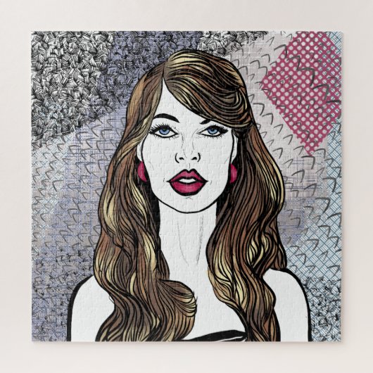 ポートレートドゥーヌフィルオーロンズチュヴブルンズ ジグソーパズル (縦)