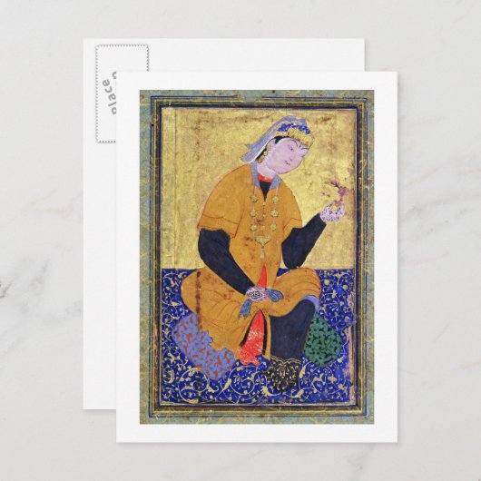 ポートレートハミダバヌ・ベグム,封印を保持,病気 ポストカード (正面/裏面)