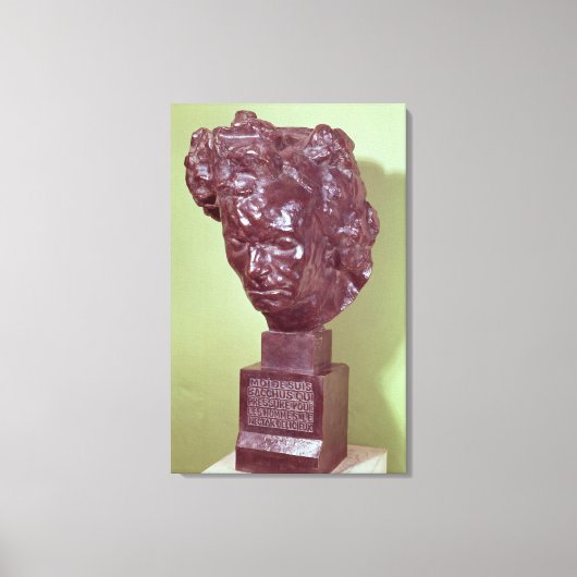 ポートレートバストのルートヴィヒ・ヴァン・ベートーベン1901 キャンバスプリント (正面)