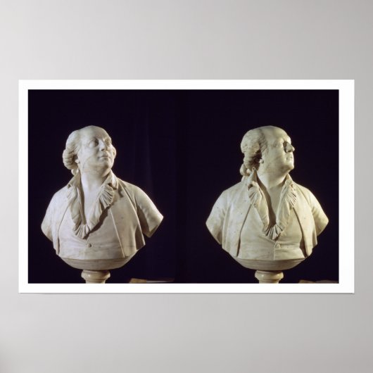 ポートレートバスト・オブ・ジュゼッペ・バルサモ(1743-95)、コール ポスター (正面)