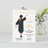 ポートレートパーソナライズされたナース医学卒業Inv 招待状 (スタンド正面)