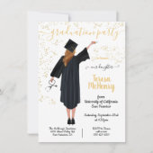 ポートレートパーソナライズされたナース医学卒業Inv 招待状 (正面)