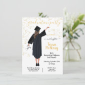 ポートレートパーソナライズされたナース医学卒業Inv 招待状 (スタンド正面)