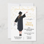 ポートレートパーソナライズされたナース医学卒業Inv 招待状 (正面)