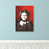 ポートレートビクトリアンヤングウーマン1890年代 キャンバスプリント (インサイチュ (ウッドフロア))