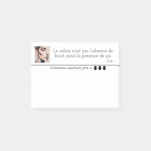 ポートレートフェミニンピセアピサント ポストイット (正面)