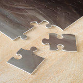 ポートレートブロンドスマイルヤングウーマン ジグソーパズル (側面)