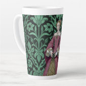 ポートレートプリンセスエリザベス・チューダー女王 カフェラテマグ (左アングル)