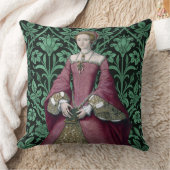 ポートレートプリンセスエリザベス・チューダー女王 クッション (ブランケット)