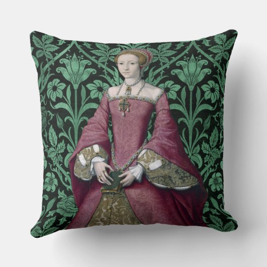ポートレートプリンセスエリザベス・チューダー女王 クッション (裏面)