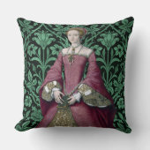 ポートレートプリンセスエリザベス・チューダー女王 クッション (正面)