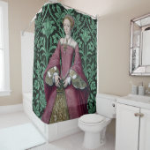 ポートレートプリンセスエリザベス・チューダー女王 シャワーカーテン (インサイチュ)