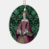 ポートレートプリンセスエリザベス・チューダー女王 セラミックオーナメント (右)