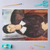 ポートレートホワイトカラー、モディリアーニ 薄葉紙 (クラフト)