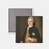 ポートレートボタン穴バラ紳士 マグネット (正面/裏面)