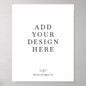 ポートレートポスター印刷 ポスター (正面)