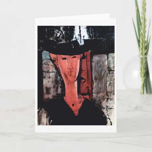 ポートレートマダムポンパドゥール,モディリアーニ カード (正面)