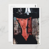 ポートレートマダムポンパドゥール,モディリアーニ ポストカード (正面/裏面)