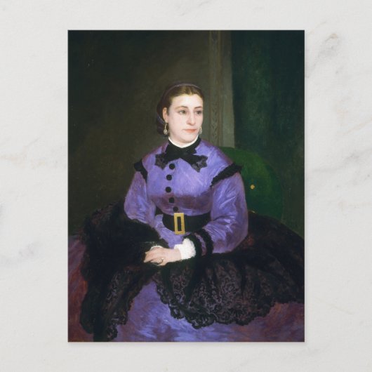 ポートレートマドモワゼルシコットオーギュストルノアール ポストカード (正面)