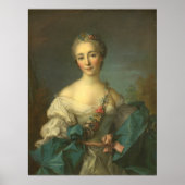 ポートレートヤングウーマンジーンマルク – ナティエファインアート ポスター (正面)