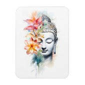 ポートレート仏木炭の水彩画ポスター マグネット (縦)