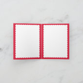 ポートレート写真モダンミニマルフェスティバル斑赤 シーズンカード (内部)