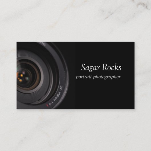 ポートレート写真家名刺 名刺 (正面)