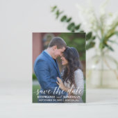 ポートレート写真日付はがき、写真を保存 ポストカード (スタンド正面)