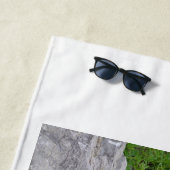 ポートレート写真：シベリアの虎 ビーチタオル (インサイチュ)