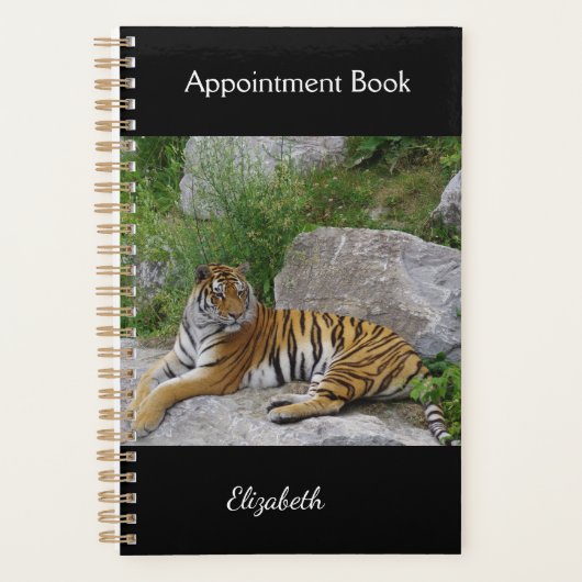 ポートレート写真:シベリアの虎 プランナー手帳 (正面)