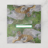 ポートレート写真：シベリアの虎 プレイスカード (外部開封)