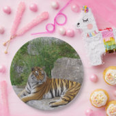 ポートレート写真：シベリアの虎 ペーパープレート (パーティー)