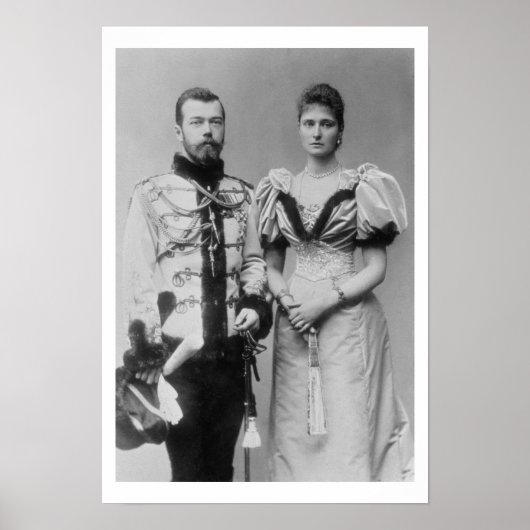 ポートレート写真:Tsar Nicholas II (1868年~1918年) ポスター (正面)