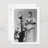 ポートレート写真:Tsar Nicholas II (1868年~1918年) ポストカード (正面/裏面)