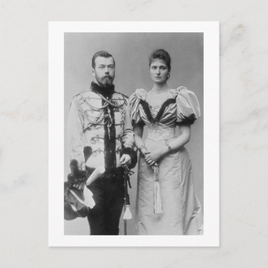 ポートレート写真:Tsar Nicholas II (1868年~1918年) ポストカード (正面)