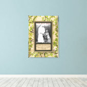 ポートレート分岐フレームでの春のパーソナライフェイクズ キャンバスプリント (インサイチュ (ウッドフロア))