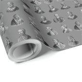 ポートレート古代哲学者のパターン ラッピングペーパー (ロールコーナー)