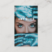 ポートレート女性写真 名刺 (正面)