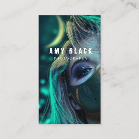 ポートレート女性女子撮影名刺 名刺 (正面)