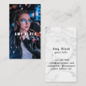 ポートレート女性女子撮影名刺 名刺 (正面/裏面)