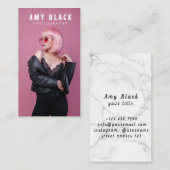 ポートレート女性女子撮影名刺 名刺 (正面/裏面)