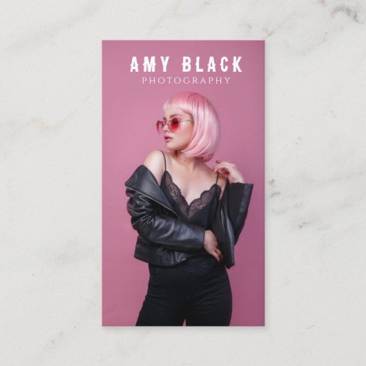 ポートレート女性女子撮影名刺 名刺 (正面)