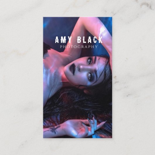 ポートレート女性女子撮影名刺 名刺 (正面)