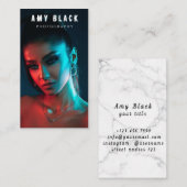 ポートレート女性女子撮影名刺 名刺 (正面/裏面)