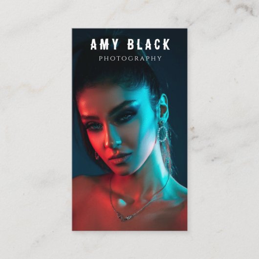 ポートレート女性女子撮影名刺 名刺 (正面)