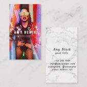 ポートレート女性女子撮影名刺 名刺 (正面/裏面)