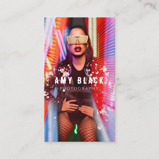 ポートレート女性女子撮影名刺 名刺 (正面)