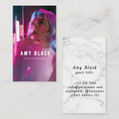 ポートレート女性女子撮影名刺 名刺 (正面/裏面)