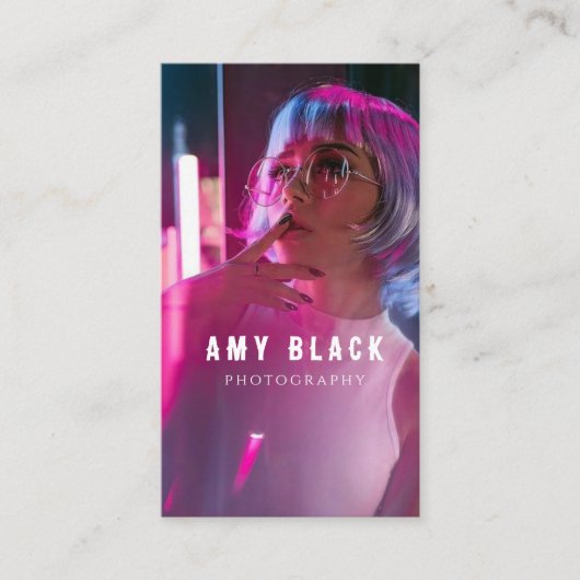 ポートレート女性女子撮影名刺 名刺 (正面)